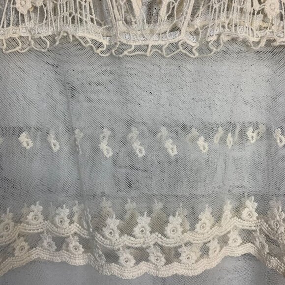 Suzy Shier Sheer Mesh Croquet Beach Coverup Tank Dress - Picture 3 of 11